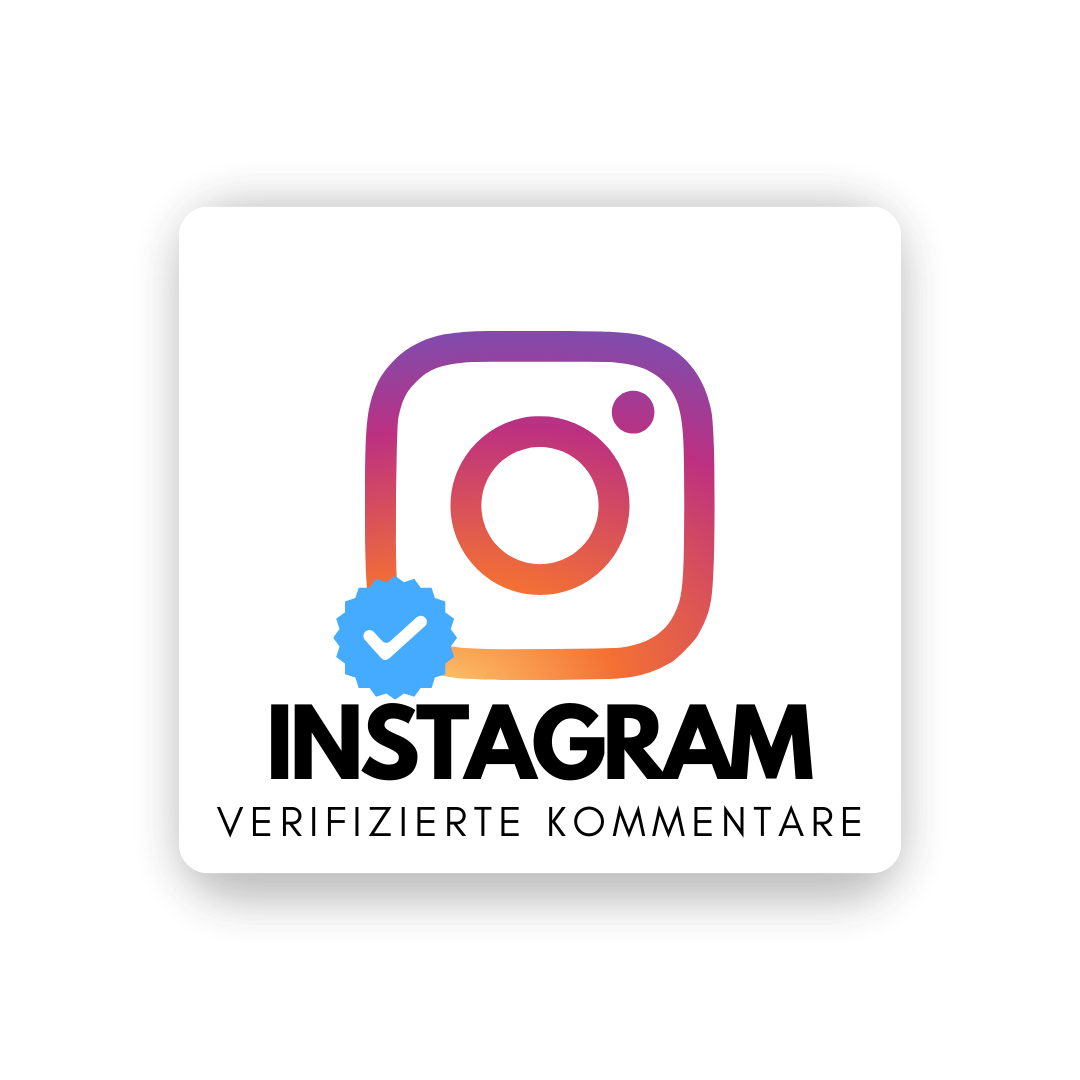 Verifizierte Instagram Kommentare kaufen - Blauer Haken Kommentar